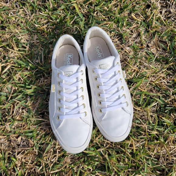 Keds Women's Jumpkick Lace-Up Leather Sneakers Size 7.5 - Picture 4 of 11